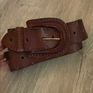 Linea Pelle Brown Leather Belt